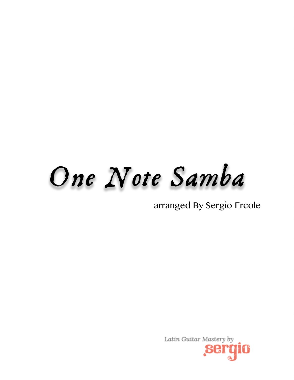 one note samba